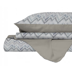 PARURE COPRIPIUMINO FASHION MADE IN ITALY MICROFIBRA- JAKARTA PIAZZA E MEZZA