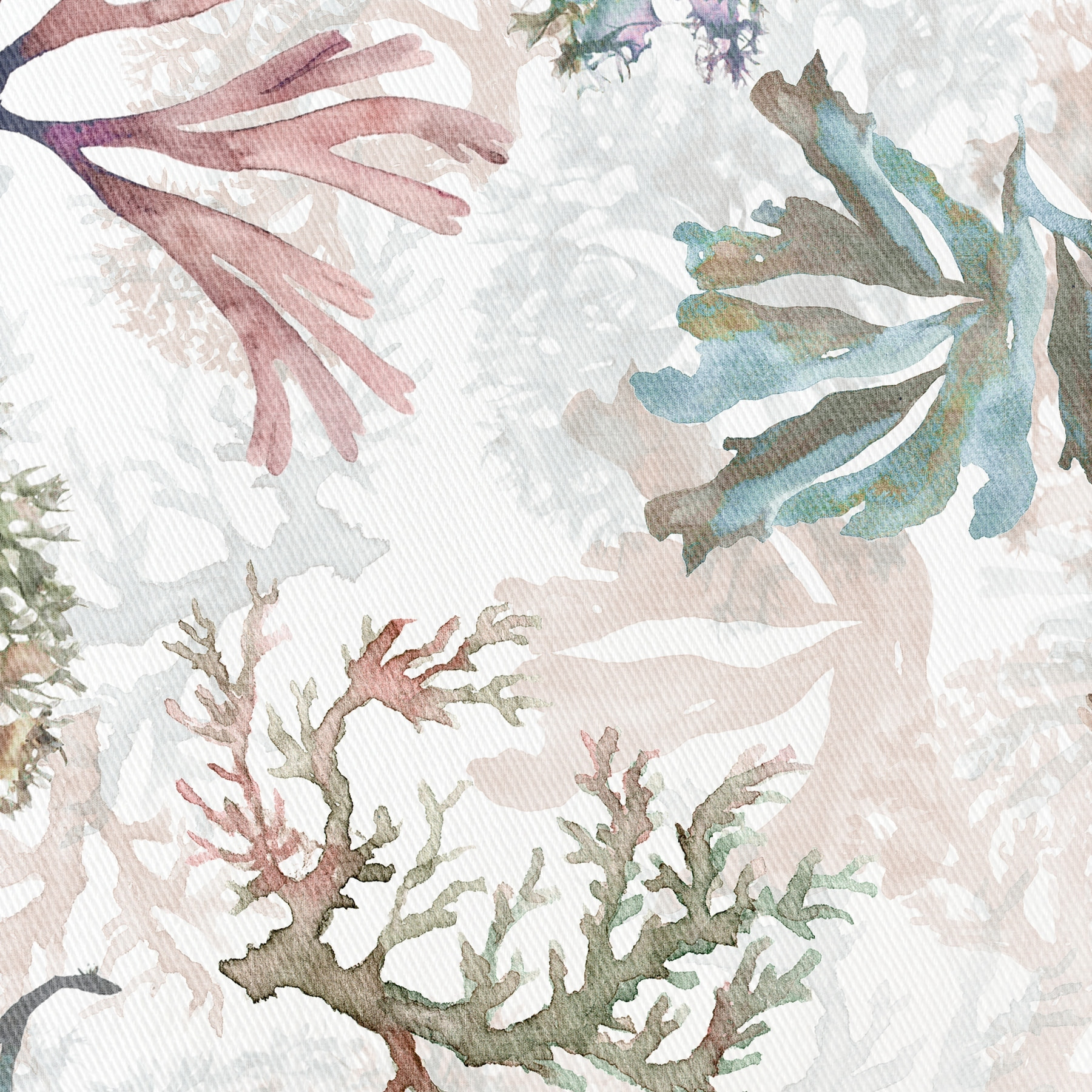 Nappe imprimée anti-tâches DIANI BLANC