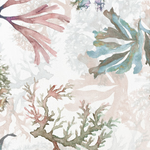 Nappe imprimée anti-tâches DIANI BLANC