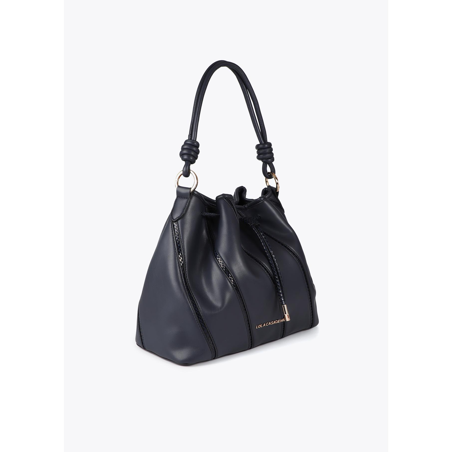 Borsa Judas con effetto pelle di serpente