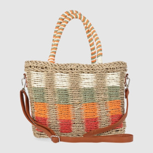 Bolso - Cuero - Medida: 28 cm x 23 cm x 14 cm