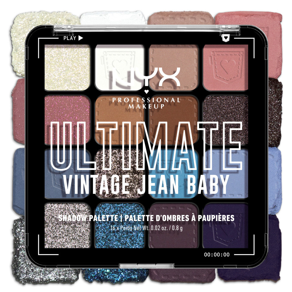 NYX Professional Makeup ULTIMATE SHADOW PALETTE Palette fards à paupières Vintage Jean Baby