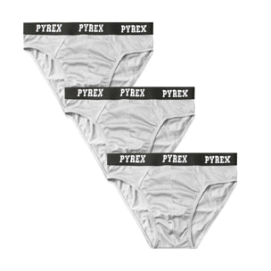 Slip Uomo Pyrex Cotone Elasticizzato Pacco da 3pz, Art. 251006 Bianco