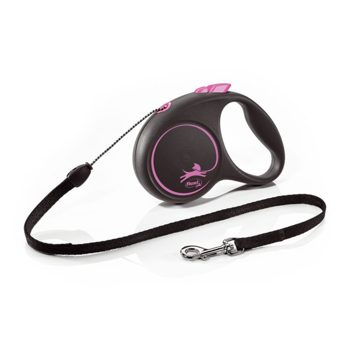 Laisse Black Design S Cord 5m black/ pink Flexi FU12C5-251-S-CP