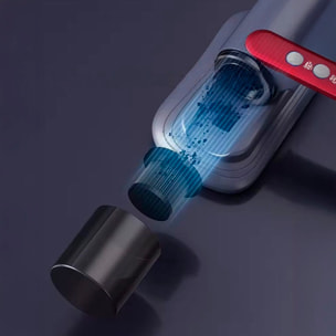 Aspirador de ácaros con una succión de 8kPa. 2 niveles de potencia y Luz UV de 253.7 nm.