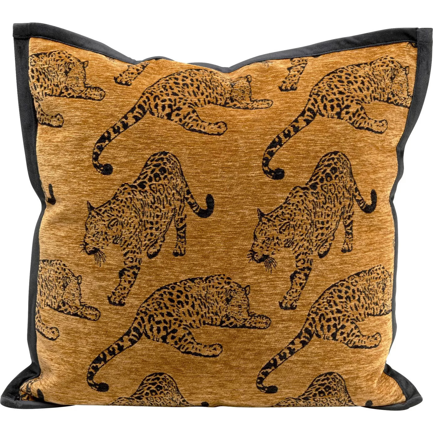 Coussin marron léopards Kare Design