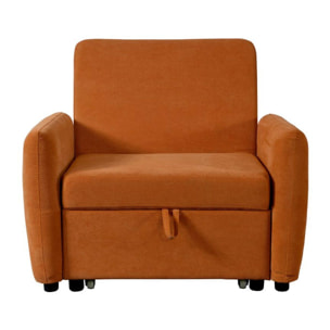 Poltrona letto arancio 95x107x87cm - Oulida