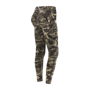 Pantaloni push up WR.UP® 7/8 superskinny stampa camouflage