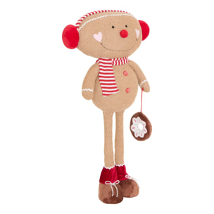 Bonhomme de Noël en pain d'épices Pimi télescopique H. 76 cm