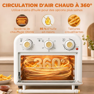 Four friteuse à air friteuse sans huile air fryer 12L 1200W accessoires inclus