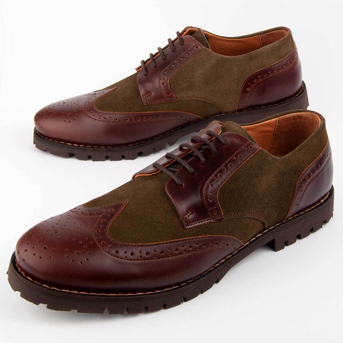Zapato Oxford De Piel - Verde