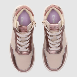 Deportivos de Piel - Beig - Tacón: Bajo