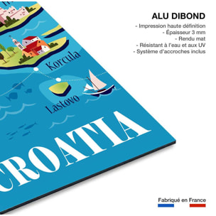 Tableau  les iles de croatie Tableau alu Dibond