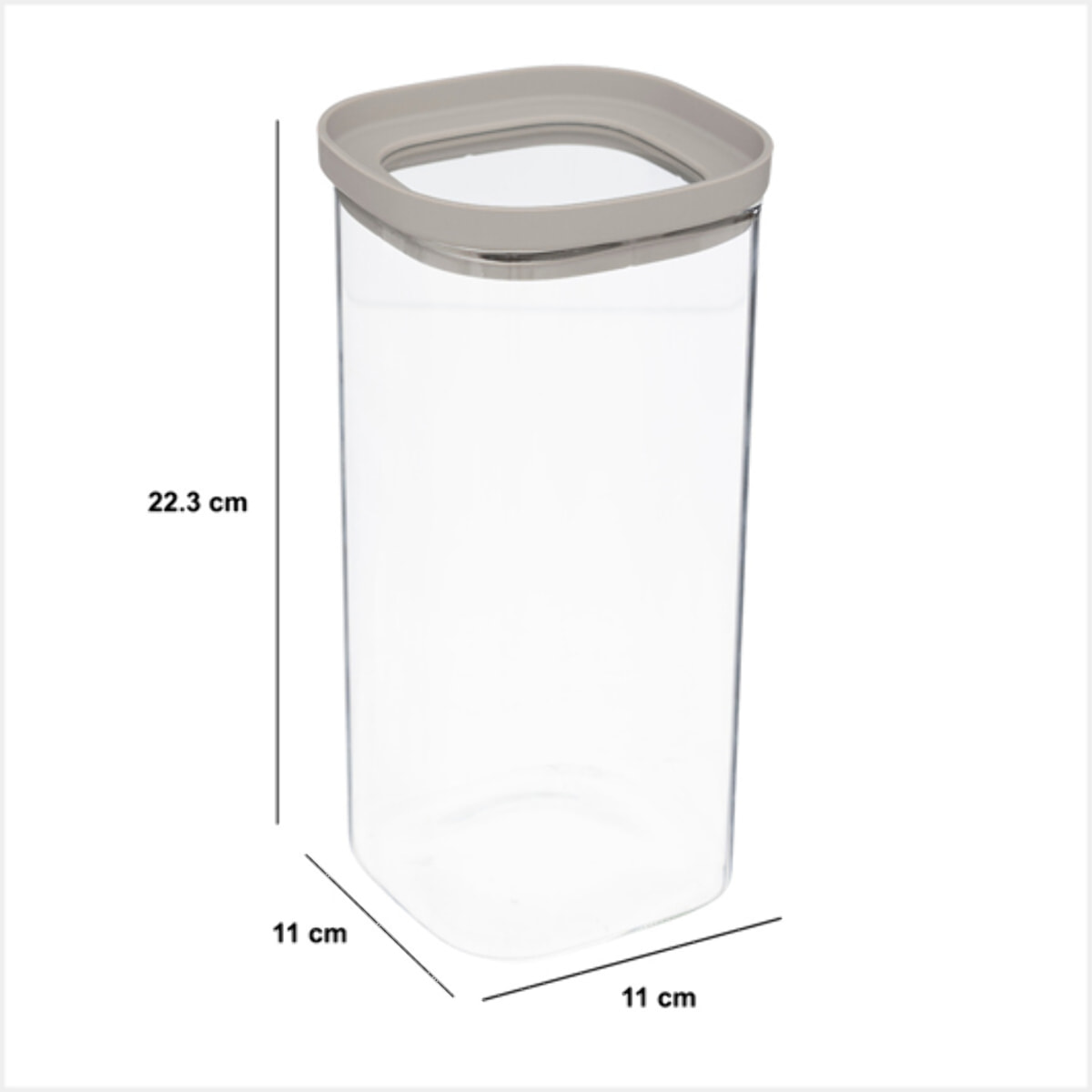 Bocal "Hermet" 1,6L en verre avec couvercle hermétique