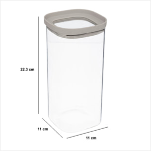 Bocal "Hermet" 1,6L en verre avec couvercle hermétique