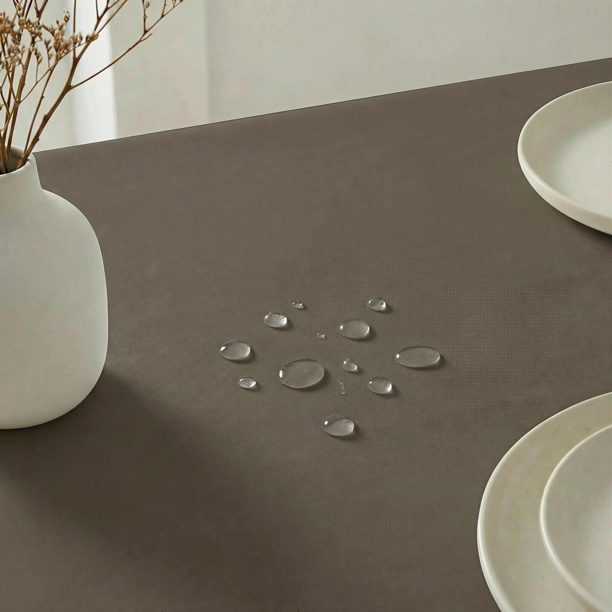 Nappe antitache au toucher tissu imperméable CHOCO