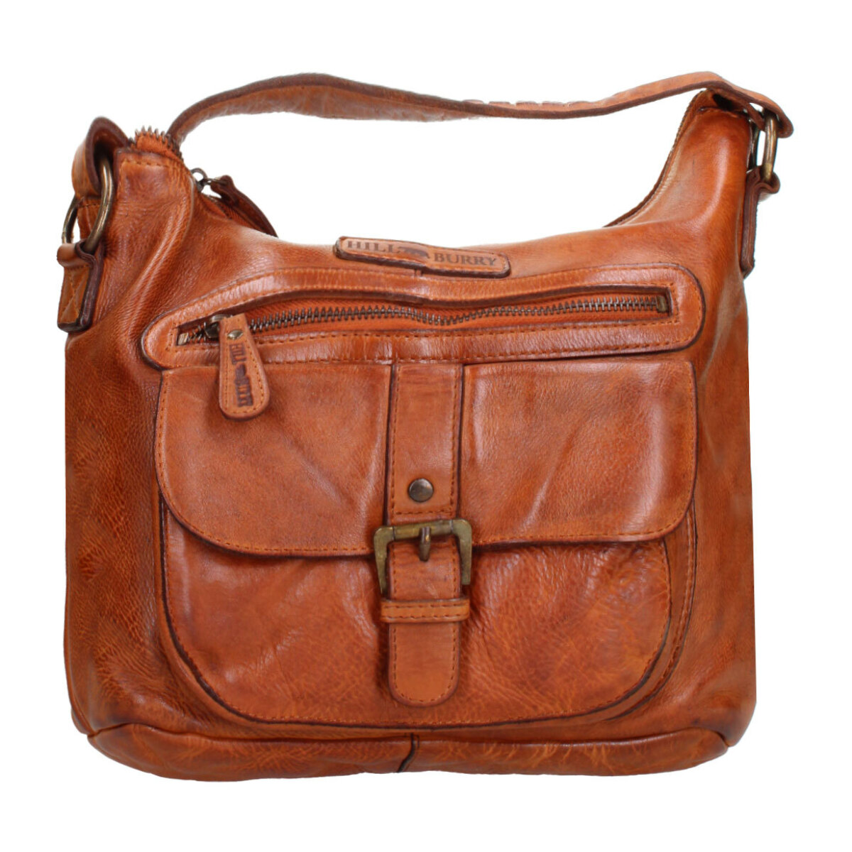 Borsa a tracolla  da uomo In Vera pelle Made in Italy 31x23x12 cm