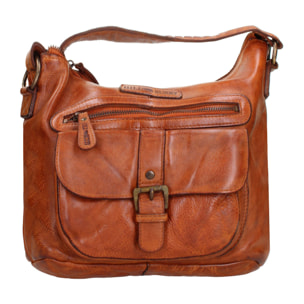 Borsa a tracolla  da uomo In Vera pelle Made in Italy 31x23x12 cm