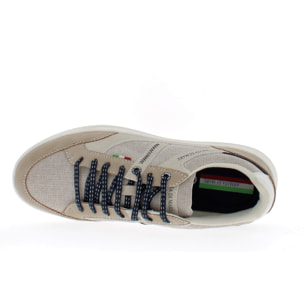 Armata di Mare Scarpe Uomo Sneakers Casual Stringate Basse con Soletta Rimovibile in Memory Foam AMU S24D546 Beige