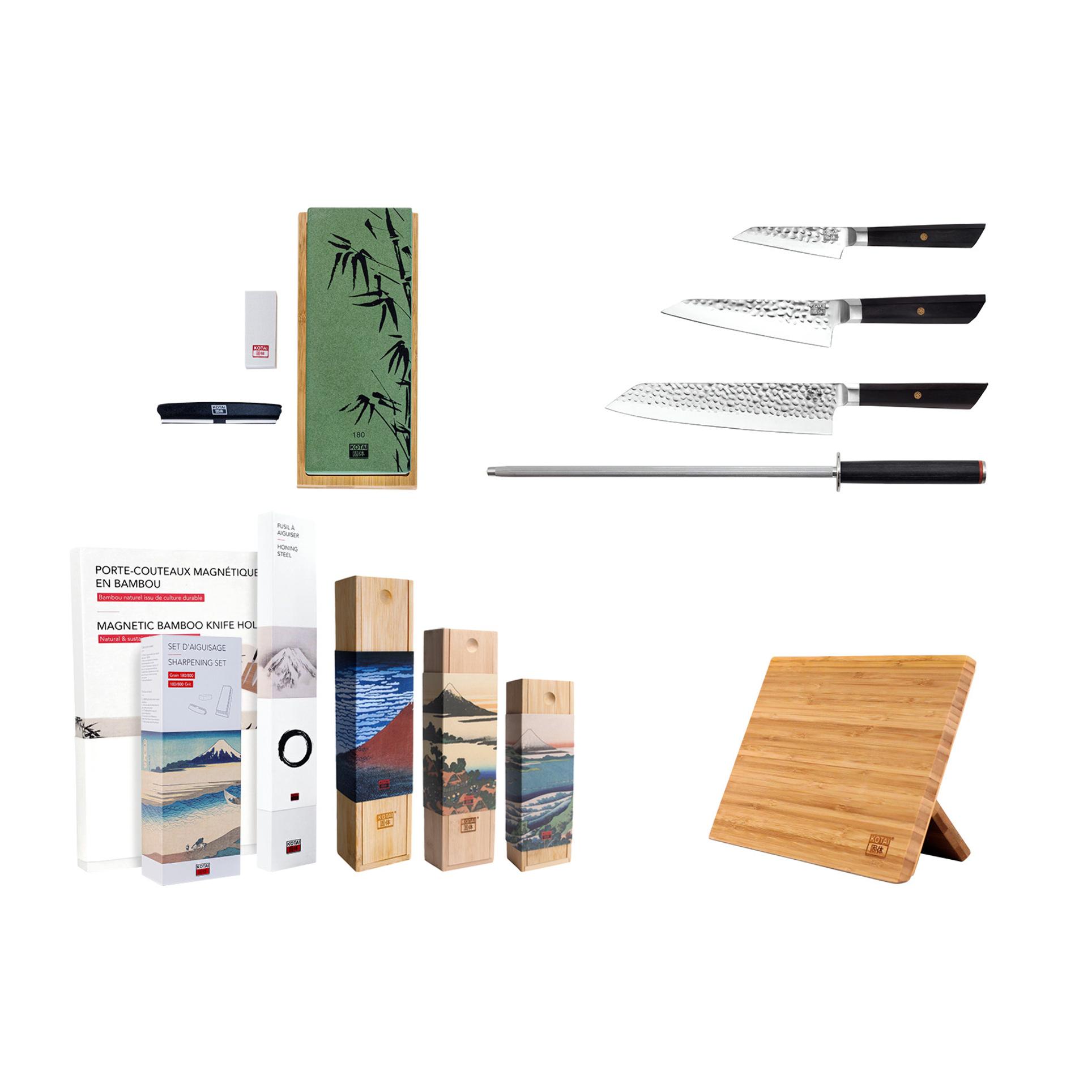 Set essenziali di coltelli (6 pezzi) - Collezione Bunka