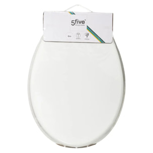 Abattant WC "Colorama" blanc en bois laqué