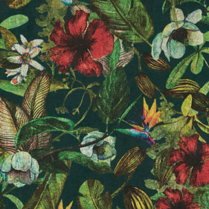 Papier peint imprimé tropicalis vintage - Multicolore