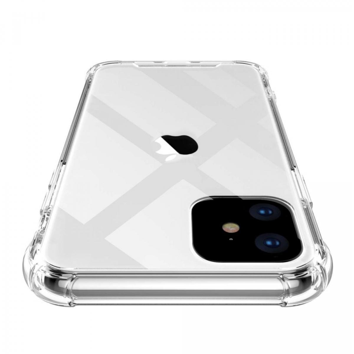 Coque compatible avec iPhone 11 Anti-Chocs avec Bords Renforcés en silicone Transparente