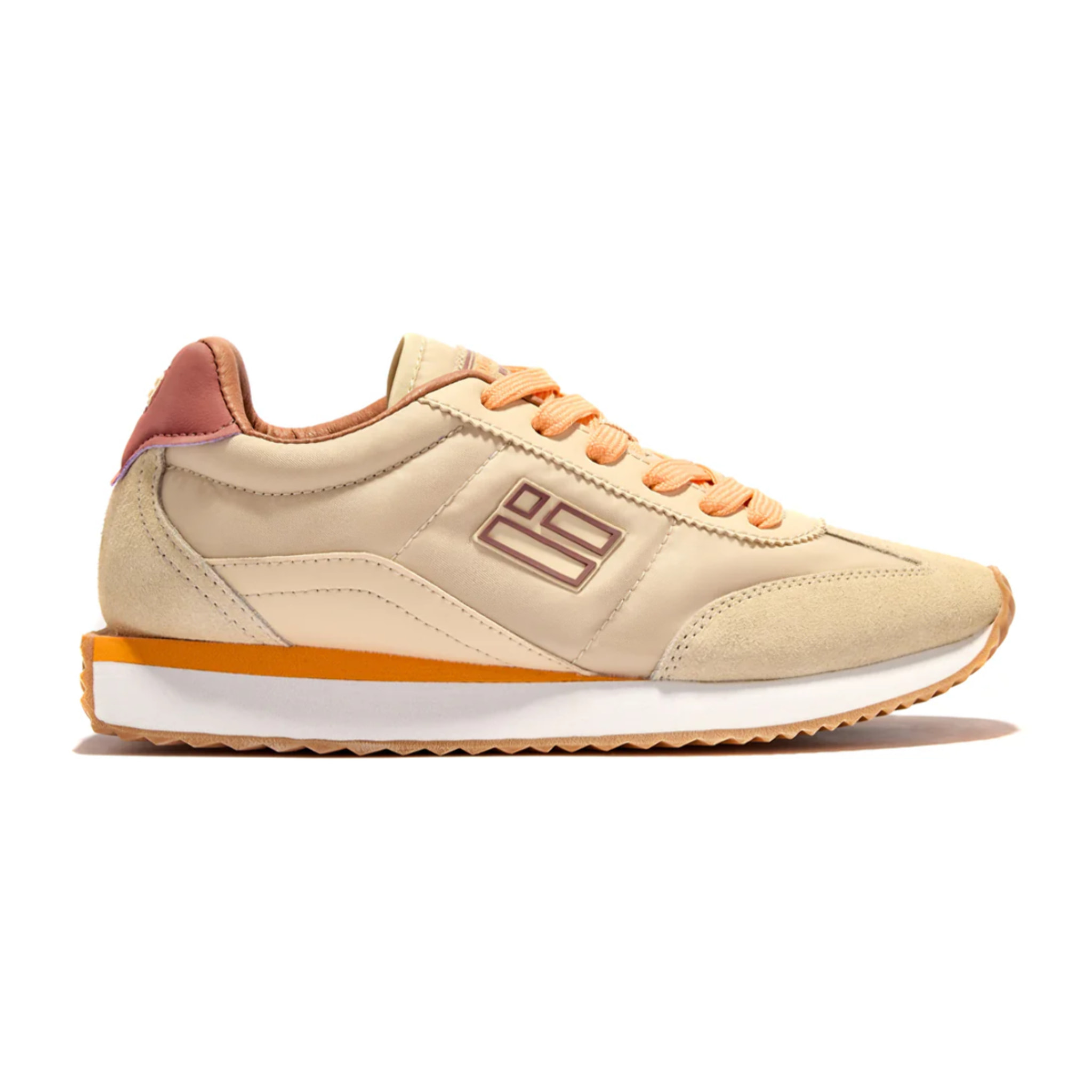 Zapatillas Deportivas de Mujer Estilo Retro Vantage en Beige