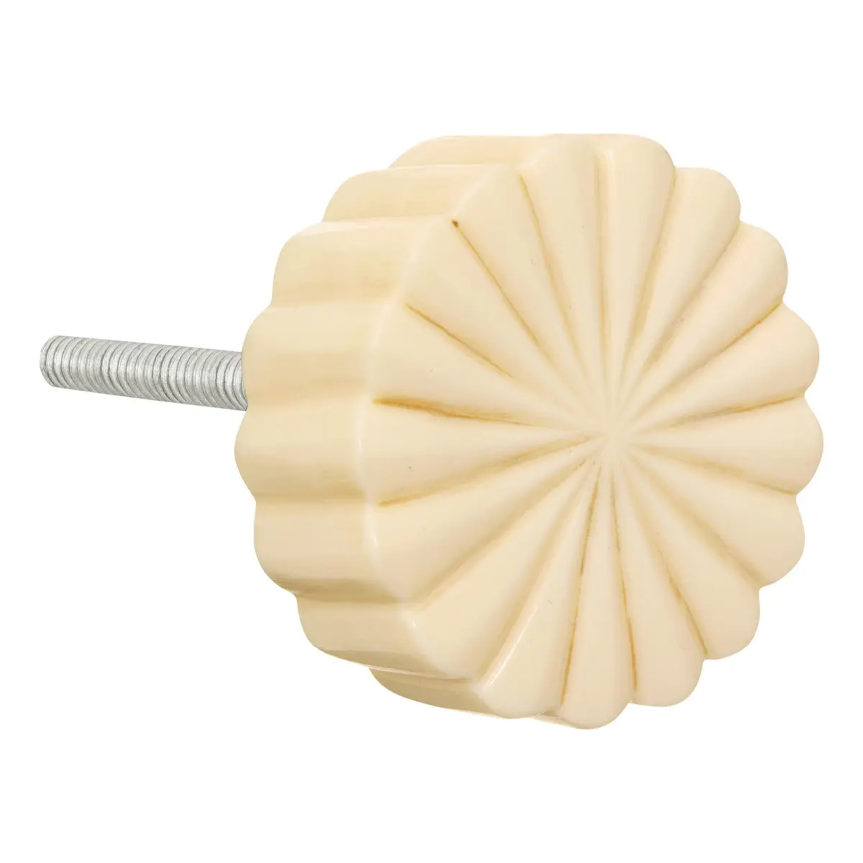 Lot de 2 boutons de meuble Clea creme