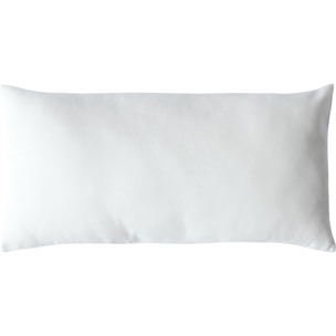 Coussin non déhoussable en coton uni - Blanc