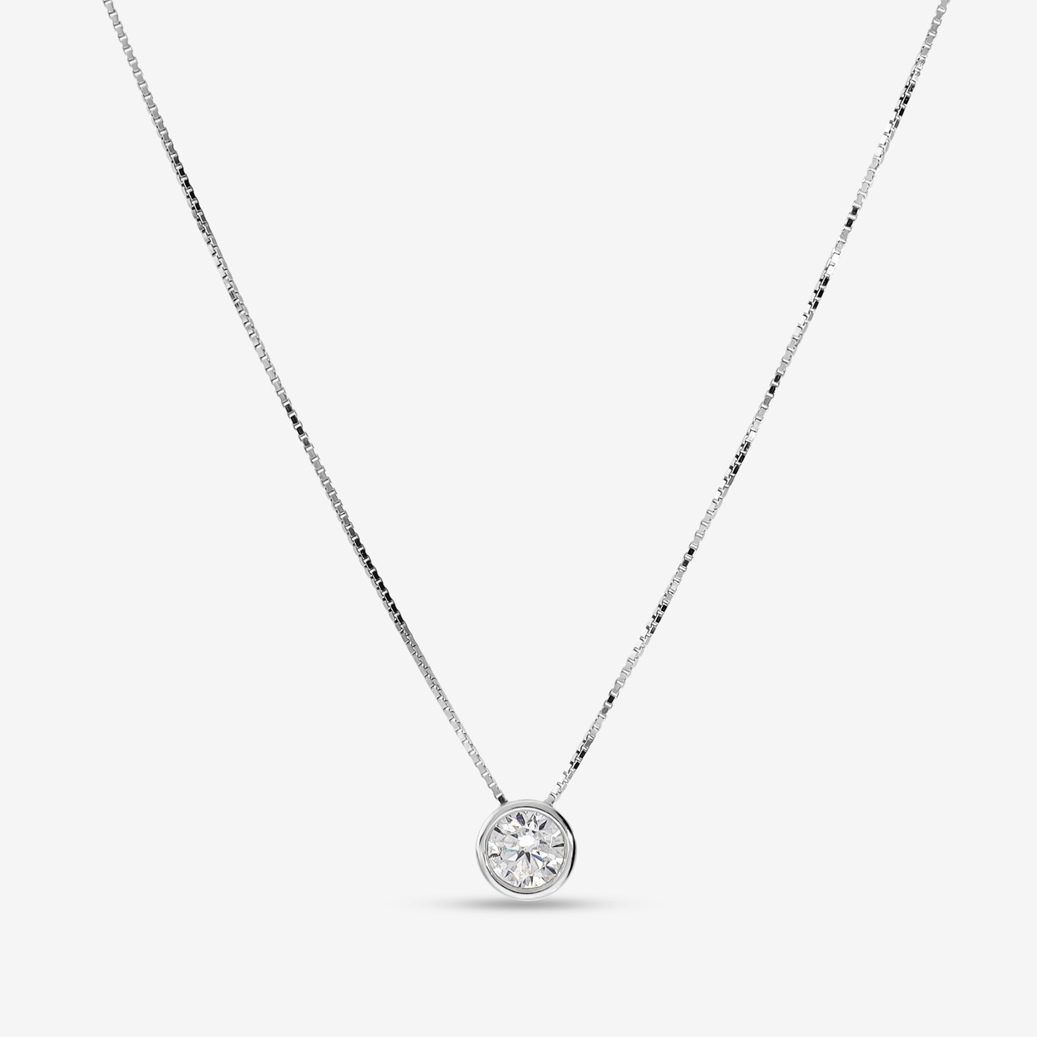 Collana in Argento 925 con Punto Luce in Cubic Zirconia