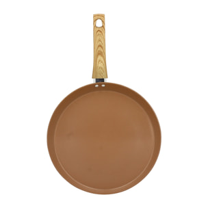 Galetière en revêtement céramique 32cm noisette - tous feux COLORAMA