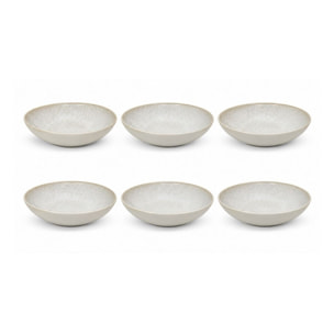 Lot de 6 assiettes creuses, NUAGE