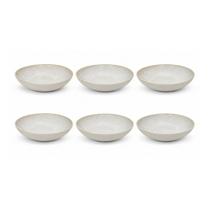 Lot de 6 assiettes creuses, NUAGE