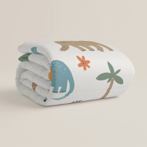 Cool Kids - Edredón Nórdico Estampado - Reversible - Infantil - 100% Algodón - 200 gr/m² con Tacto Pluma - Dinoland