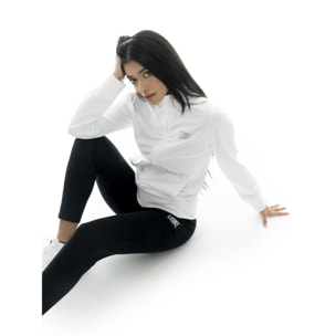 Tuta da donna in cotone non felpato con colletto e zip Leone Summer Bright