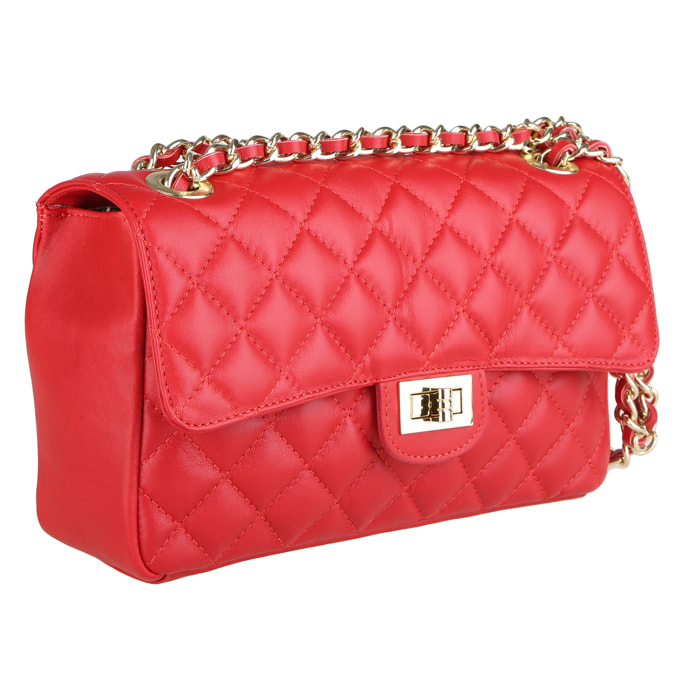 Chicca Borse Borsa a Spalla Rosso