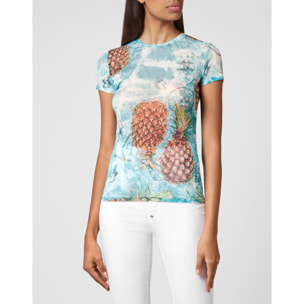 PHILIPP PLEIN Camiseta Cuello Redondo PINEAPPLE SKIES