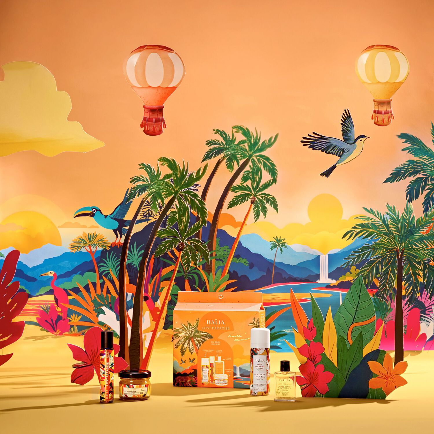 Lost Paradise - Coffret Mousse de Douche 50ml + 3 Produits