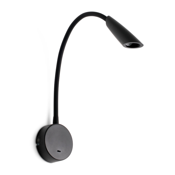 BOKEN Lampe applique lecteur noir