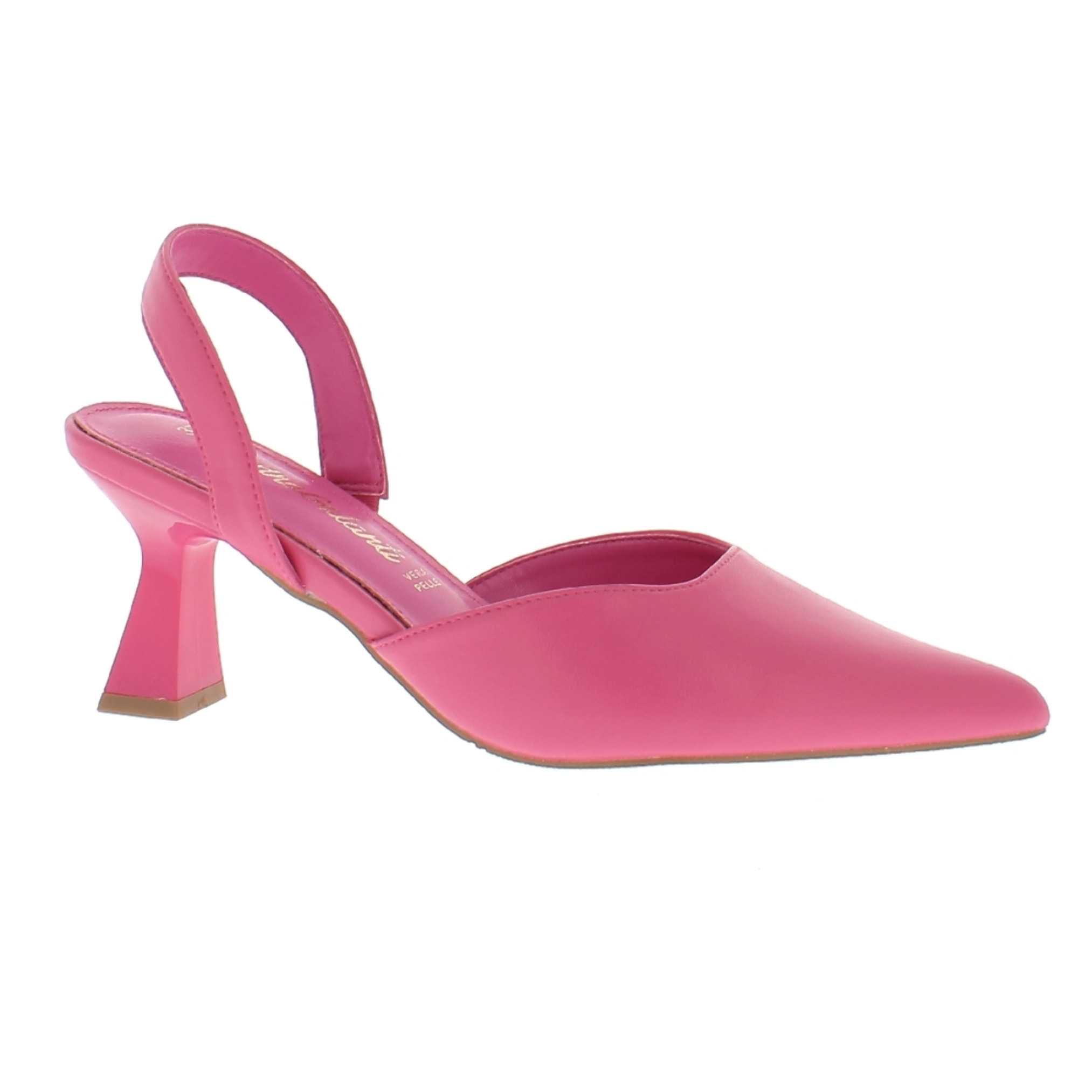 Marina Galanti Scarpe Donna Decollete Slingback Tacco 7 MG S24A003 Fuxia