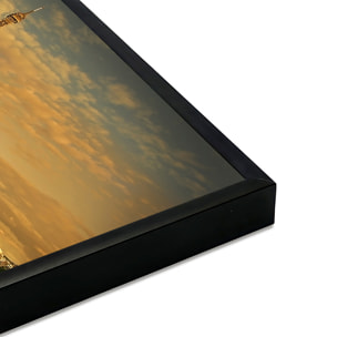 Affiche encadrée tour Eiffel Paris Affiche + cadre en métal - Noir