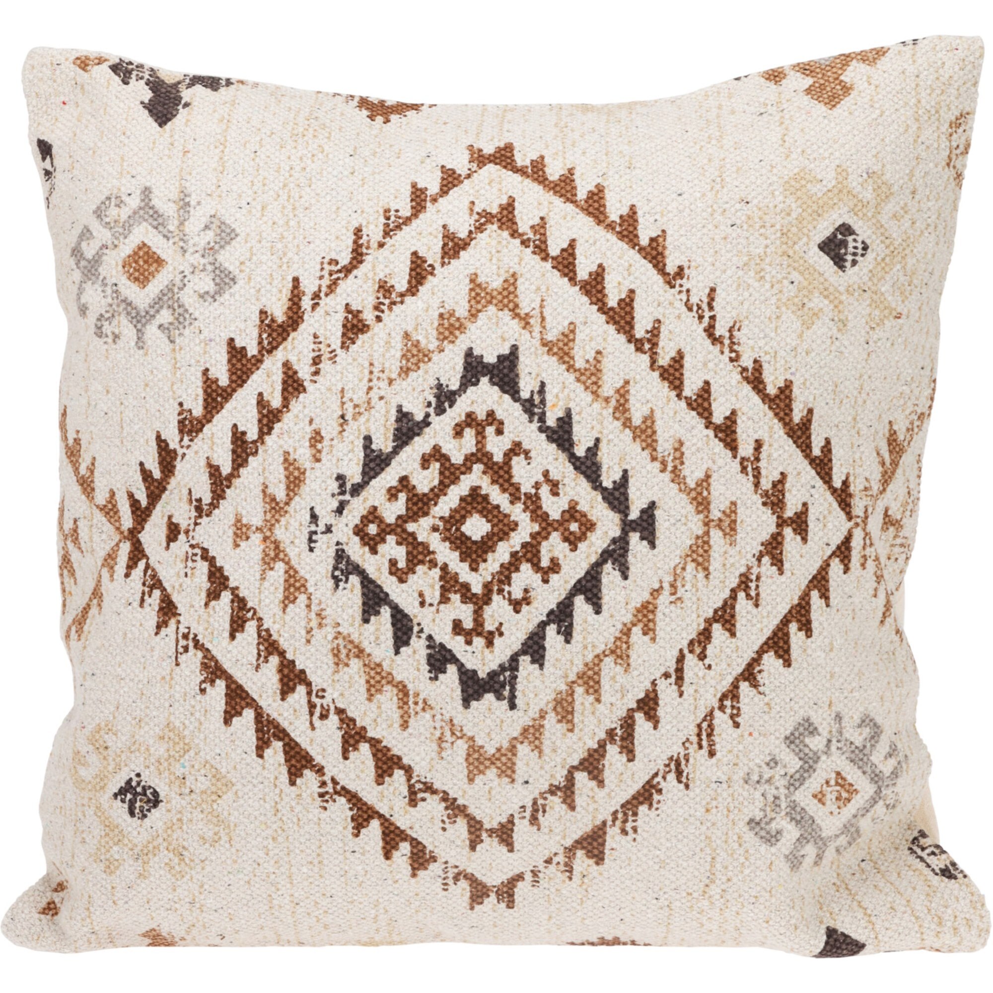 Cojín de algodón con cremallera y estampado KLIM 43x43cm