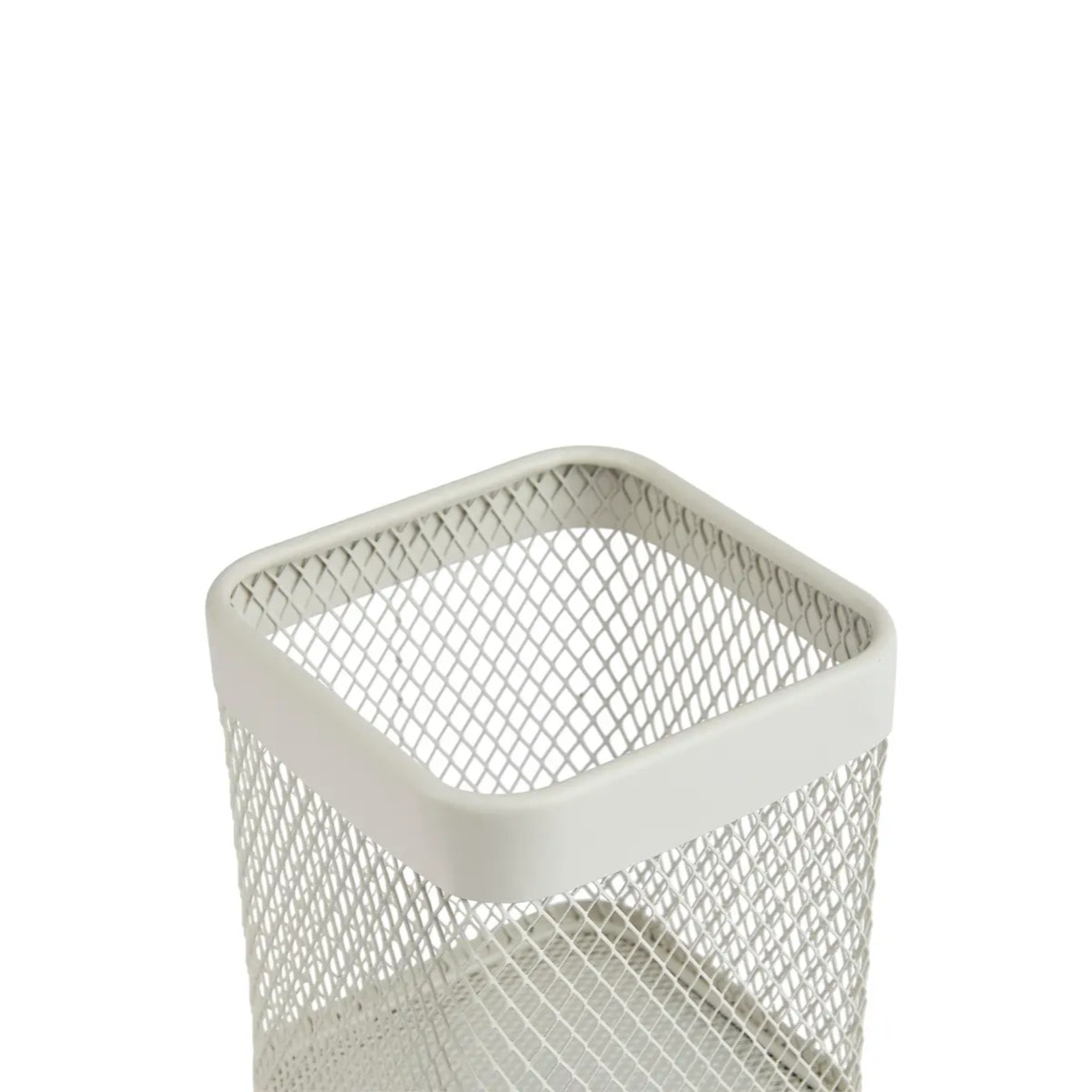 Pot à ustensiles "Mayaj" en métal beige