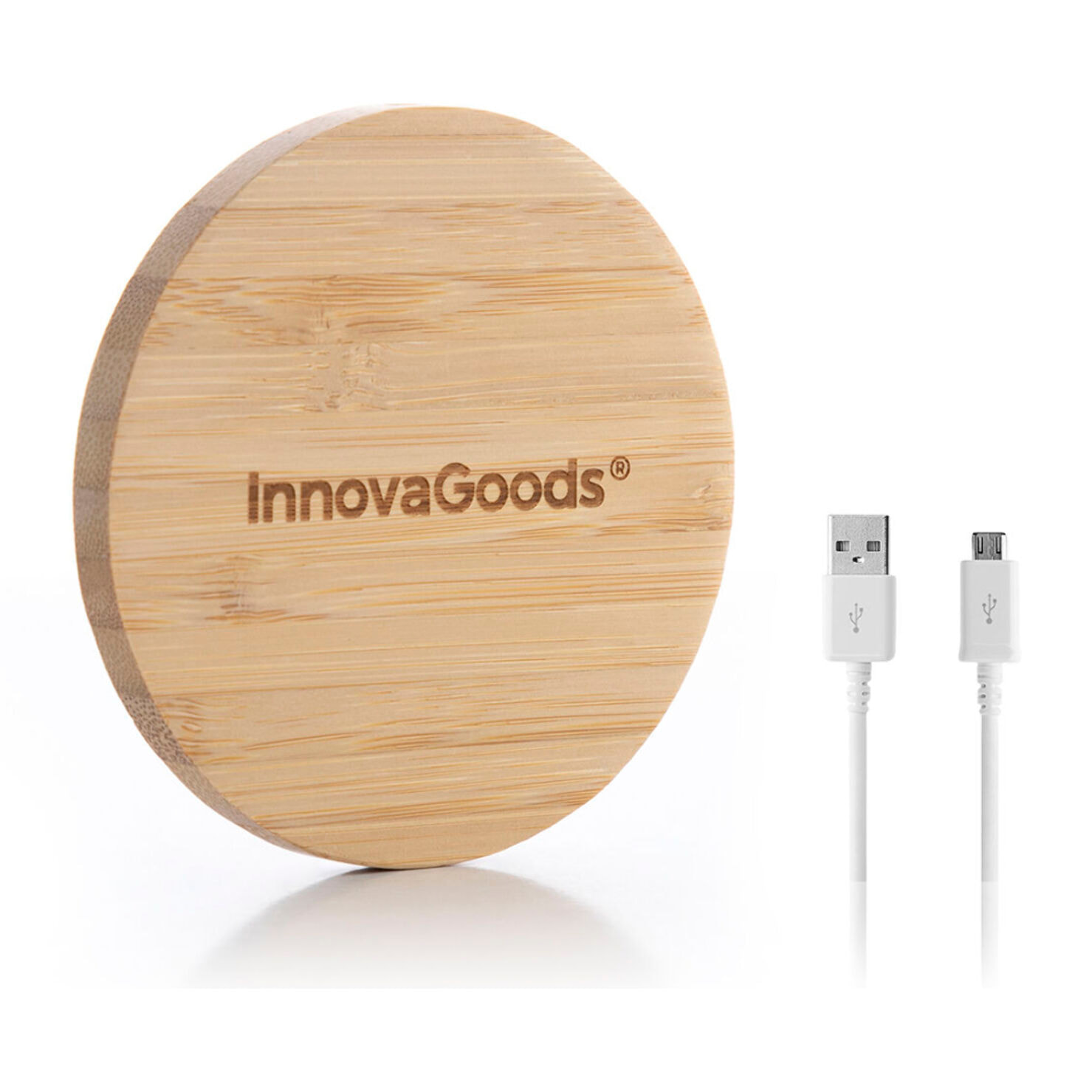 Caricabatterie Senza Fili in Bambù Wirber InnovaGoods