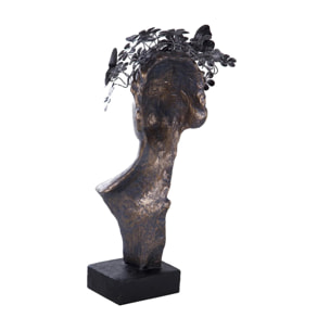 Busto Mujer Resina 21x16x44 Cm