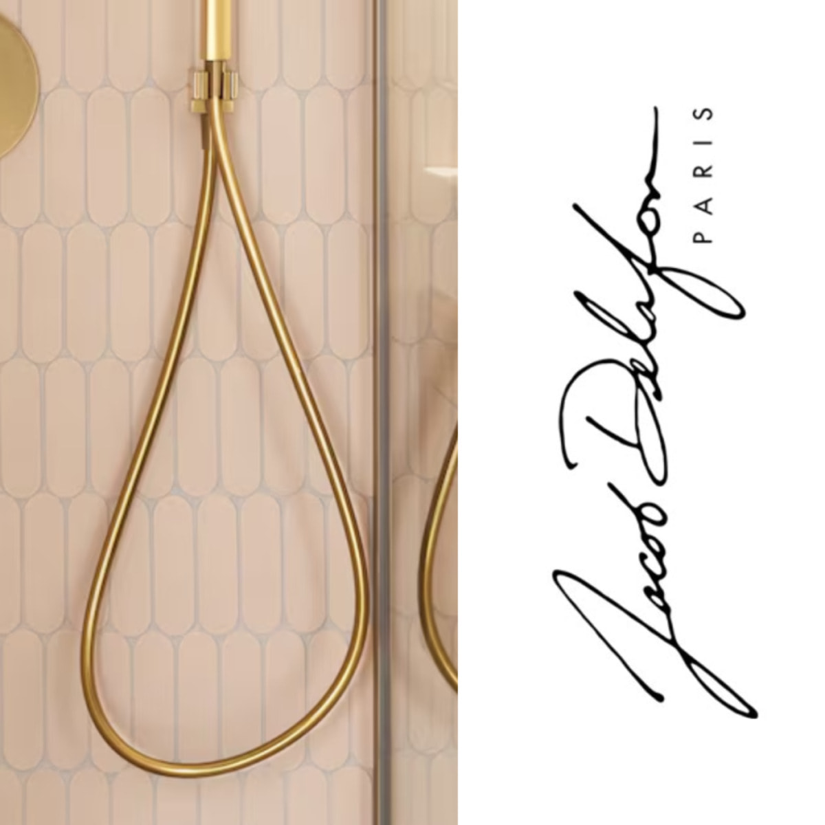 Flexible de douche 160 cm lisse anti-torsion laiton brossé