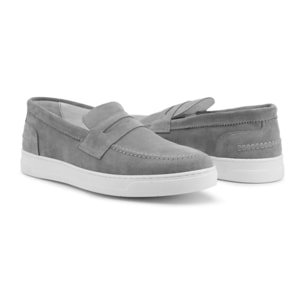 Zapatos Slip On para Hombre - Duca di Morrone Enea Suede Gray