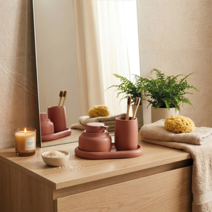 PLATEAU EN POLYRESINE ZAC TERRACOTTA SPIRELLA