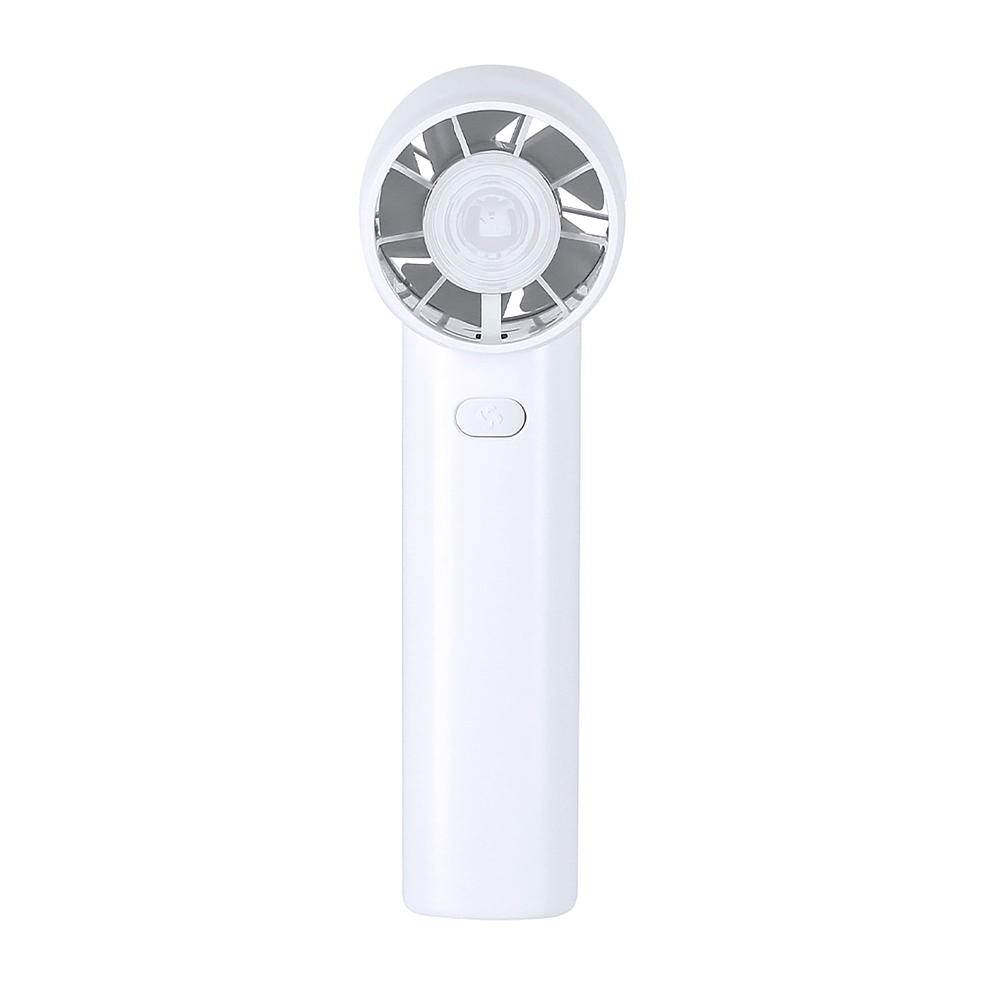 Ventilador portátil con 3 velocidades, batería recargable y reemplazable de 1200 mAh. Incluye mosquetón de aluminio con función de soporte y diseño compacto para uso diario.